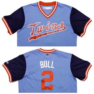 MAJESTIC Minnesota Twins 2018 Players Weekend Jersey Joe Mauer Bull Large L
